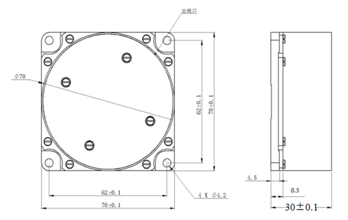 Fiber Optic Gyroscope Dimensions