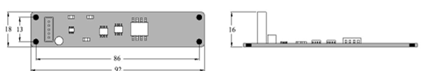 inclination sensors Dimensions