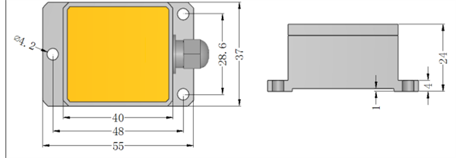 inclination sensors Dimensions