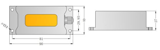 inclination sensors Dimensions