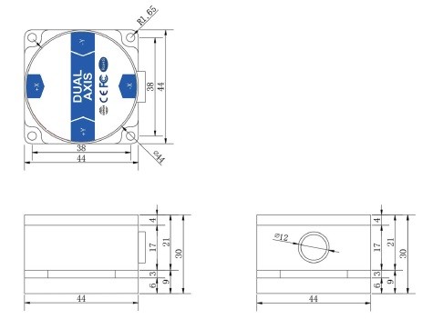 Inclinometer Dimensions Inclinometer Dimensions